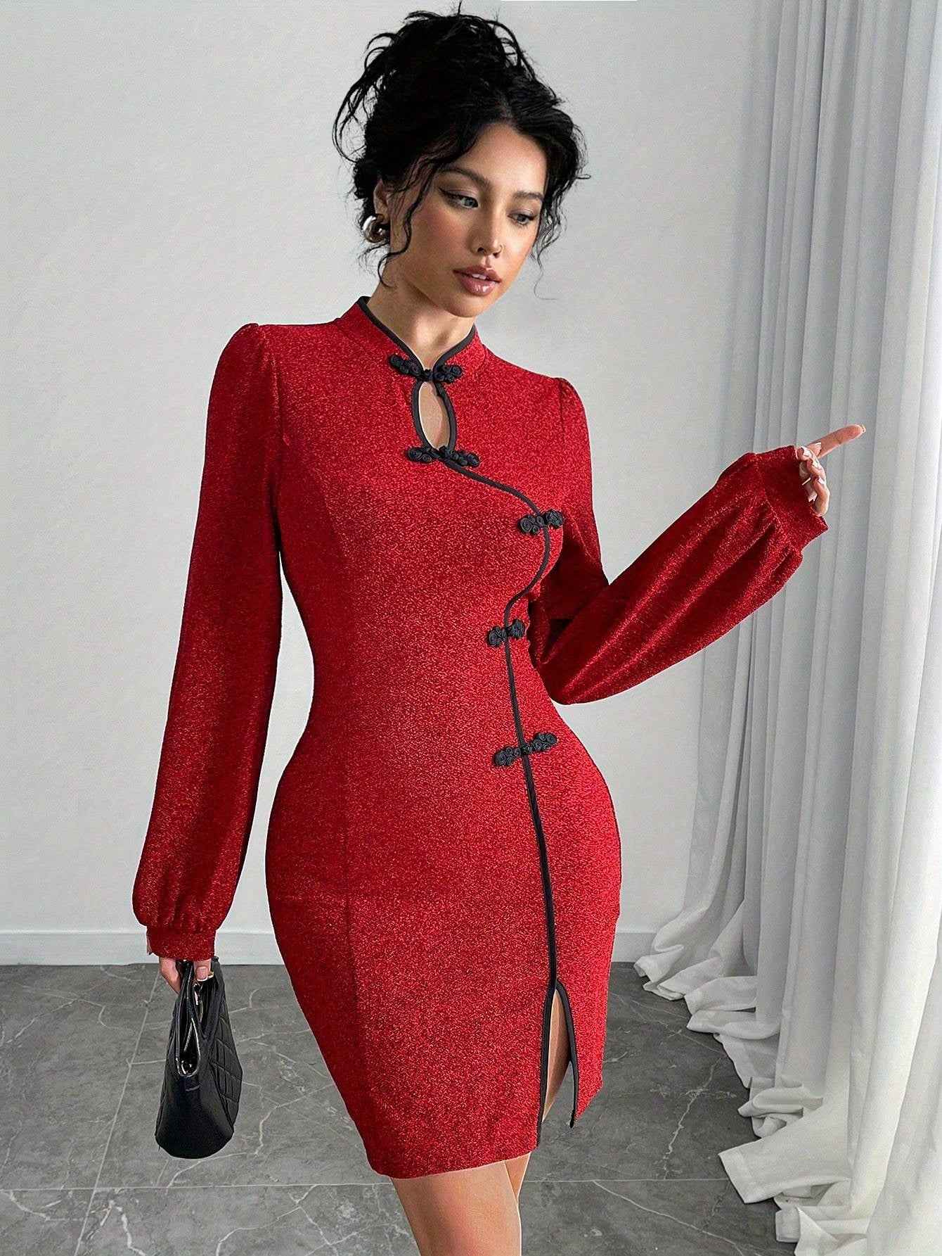 Elevate Your Style with the Red Elegance Dress: A Must-Have for the Fashion-Forward Woman
