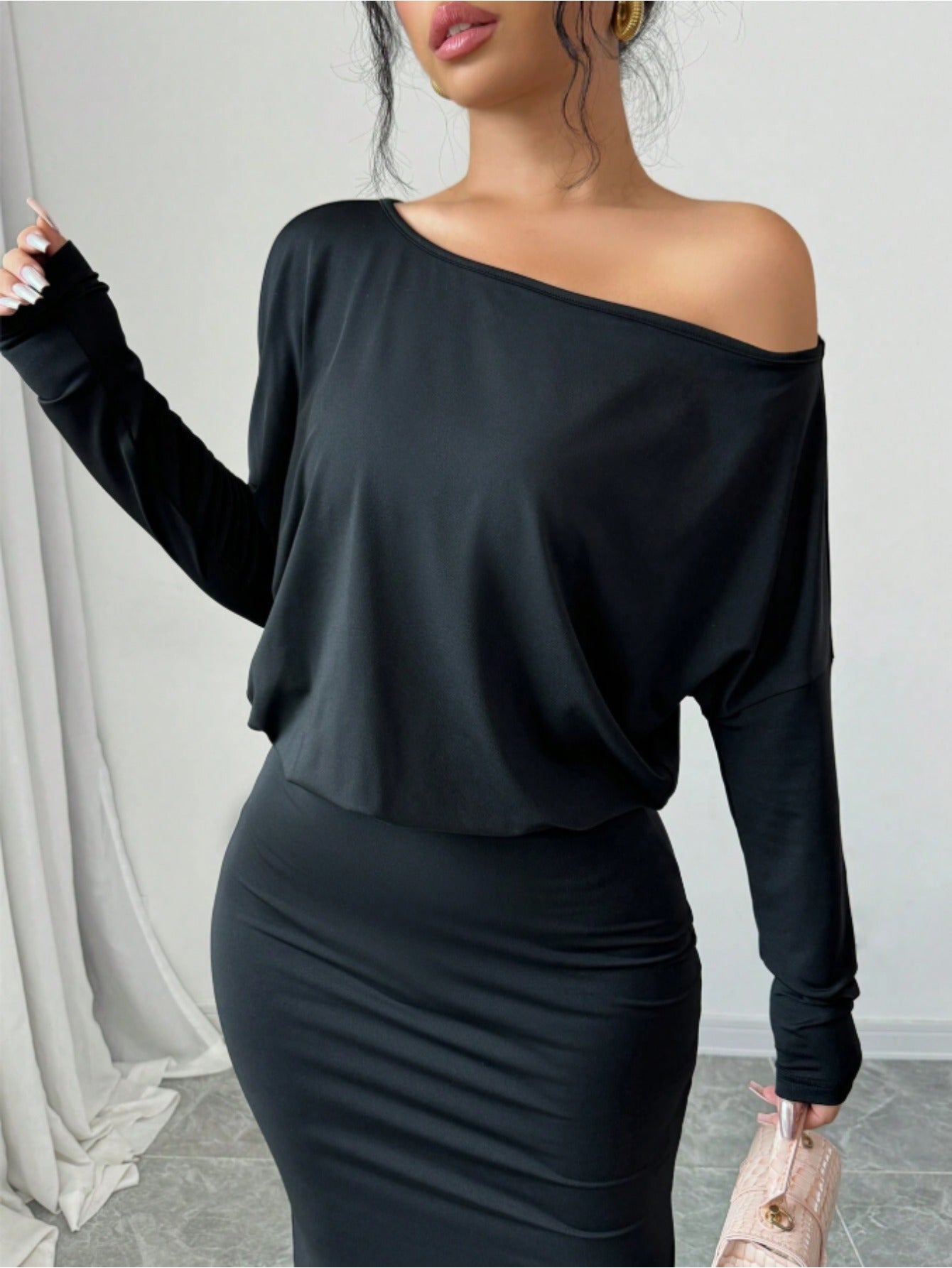 Women's Fashion Off-Shoulder Dress: Sexy Style for Autumn and Winter - Ofashions